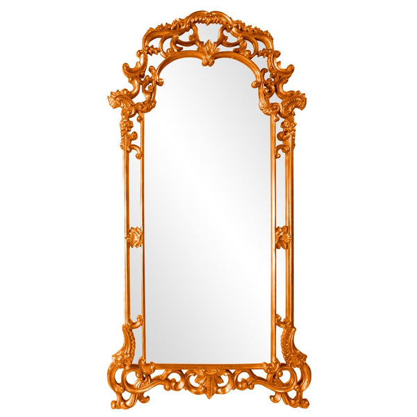Howard Elliott Imperial Mirror With Ornate Scrolled Frame - Stunning Antique Finish For Any Room Decor Upgrade Orange Polyurethane 92024o-howard-elliott