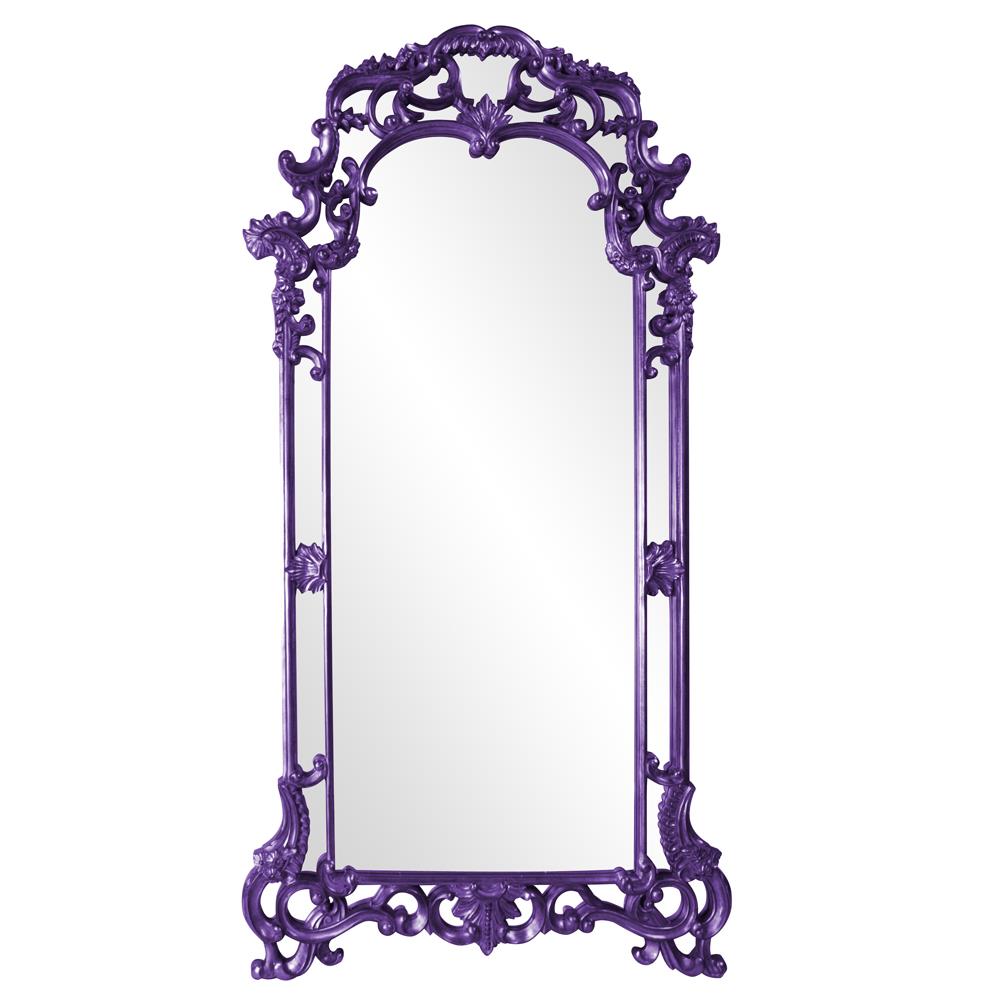 Howard Elliott Imperial Mirror With Ornate Scrolled Frame - Stunning Antique Finish For Any Room Decor Upgrade Blue Polyurethane 92024rb-howard-elliott
