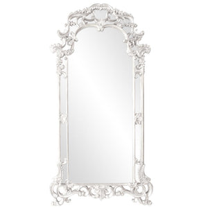 Howard Elliott Imperial Mirror With Ornate Scrolled Frame - Stunning Antique Finish For Any Room Decor Upgrade White Polyurethane 92024w-howard-elliott