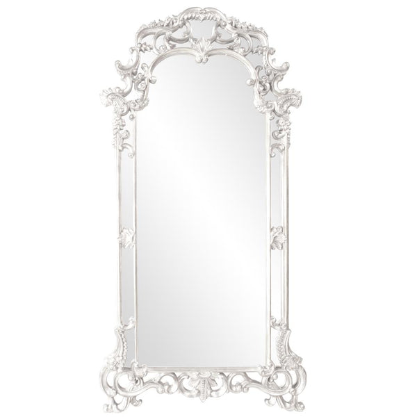 Howard Elliott Imperial Mirror With Ornate Scrolled Frame - Stunning Antique Finish For Any Room Decor Upgrade White Polyurethane 92024w-howard-elliott