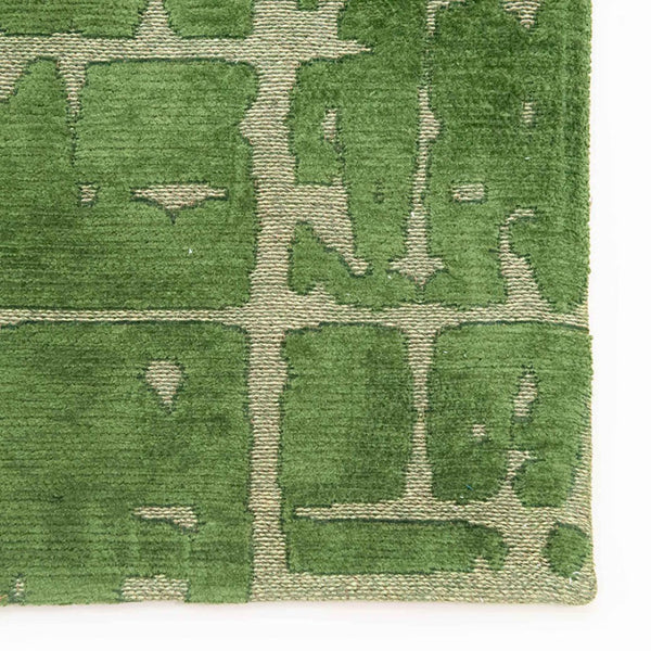 Louis de Poortere Structures Baobab Sculptural Area Rug Earthy Textured Motifs for Living Room Decor Perrier'S Green 5'7 x 7'9 120334