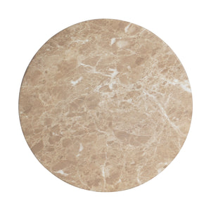 English Elm Christopher Knight Home® - Outdoor Elegant Travertine Side Table In Gold – Sculptural Pedestal Design For Indoor/Outdoor Use N773P283497G