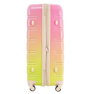 English Elm Hardshell Polycarbonate 3 Piece Luggage Set Spinner Wheels Tsa Lock Expandable Travel Multicolor Pink N732P184448U