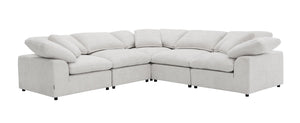 English Elm Naveen Ivory Linen 6-Piece Modular Sectional Sofa - Versatile Comfort For Stylish Living Spaces B2726S00419