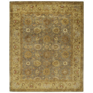Capel Rugs Velvet-sultanabad Handcrafted Traditional Rug - Opulent Double-washed Design For Luxury Homes Pewter 100% Wool 9207rs02000300300