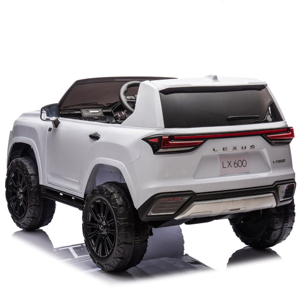 English Elm Licensed Lexus Lx600 24v Two Seater Kids Ride on Suv with Remote and Suspension White W1578P339060