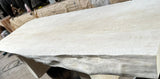Lilys Approx.63" Long Live Edge Lychee Wood Coffee Table Weathered White (24-30 Inches Deep) Weathered Natural 9209