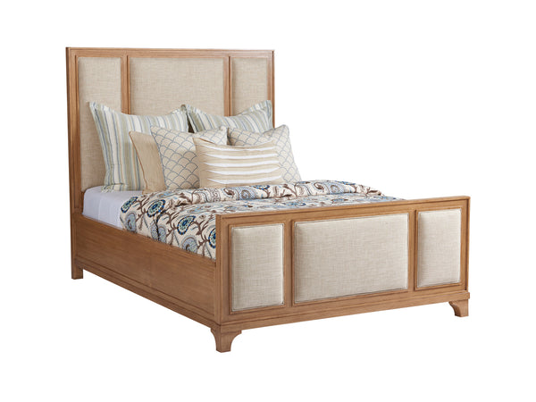Lexington Barclay Butera Crystal Cove Upholstered Panel Bed - Coastal Elegance With Sophisticated Design For Your Bedroom Retreat Sandstone  920-133c