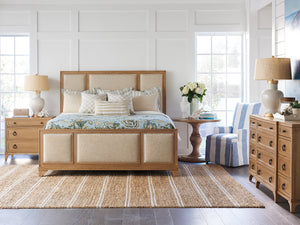 Lexington Barclay Butera Crystal Cove Upholstered Panel Bed - Coastal Elegance With Sophisticated Design For Your Bedroom Retreat Sandstone  920-134c