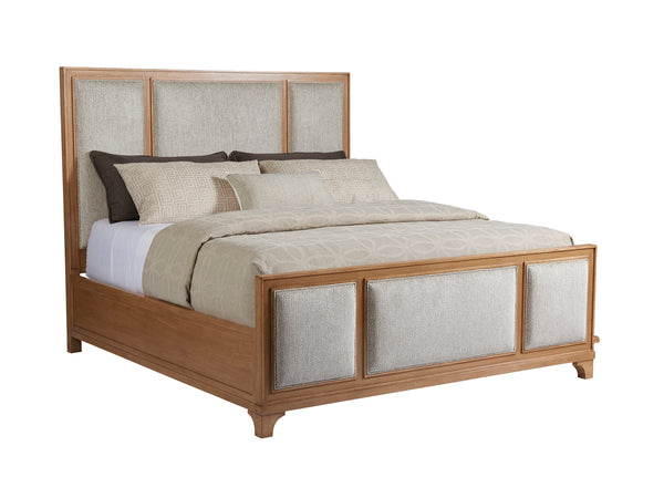 Lexington Barclay Butera Crystal Cove Upholstered Panel Bed - Coastal Elegance With Sophisticated Design For Your Bedroom Retreat Sandstone  920-134c-40