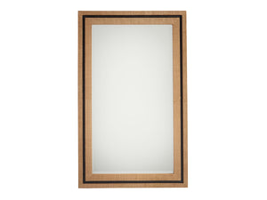 Lexington Barclay Butera La Costa Raffia Mirror - Elegant Coastal Design With Beveled Edge, Versatile Hanging Options, 44.5w X 24.5h Sandstone  920-205