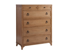 Lexington Barclay Butera Goldenrod Chest - Elegant 6-drawer Storage Solution With Coastal Charm And Sophisticated Style Sandstone  920-307