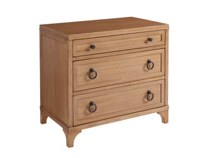 Lexington Barclay Butera Cliff Nightstand: Coastal-inspired Elegance With 3 Self-closing Drawers For Stylish Bedside Storage Sandstone  920-621