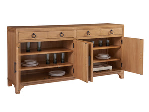 Lexington Barclay Butera Bayside Buffet: Elevate Your Dining Space With Coastal-inspired Storage And Chic Design Elements Sandstone  920-852