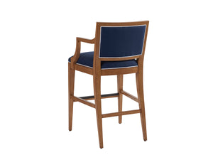 Lexington Barclay Butera Eastbluff Upholstered Bar Stool - Coastal-inspired Comfort With Sophisticated Design And Aged Bronze Accents Sandstone  920-896-40