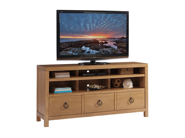 Lexington Barclay Butera Promontory Media Console - Coastal-inspired Elegance With Ample Storage And Stylish Design Features Sandstone  920-907