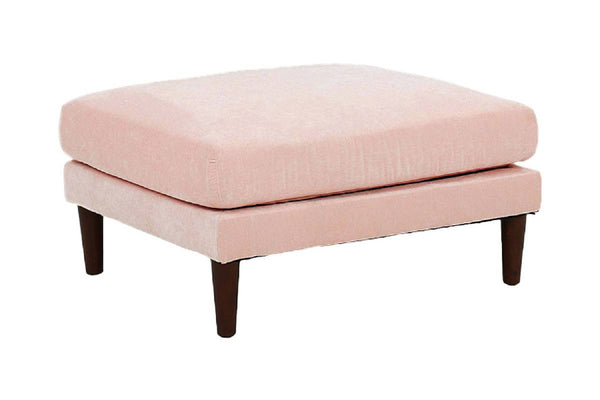 English Elm Contemporary 5-Piece Modular Sectional Sofa Set in Blush Morgan Fabric — Plush, Versatile L-Shaped Design Pink 33 L x 27 W x 14 H B011S01578
