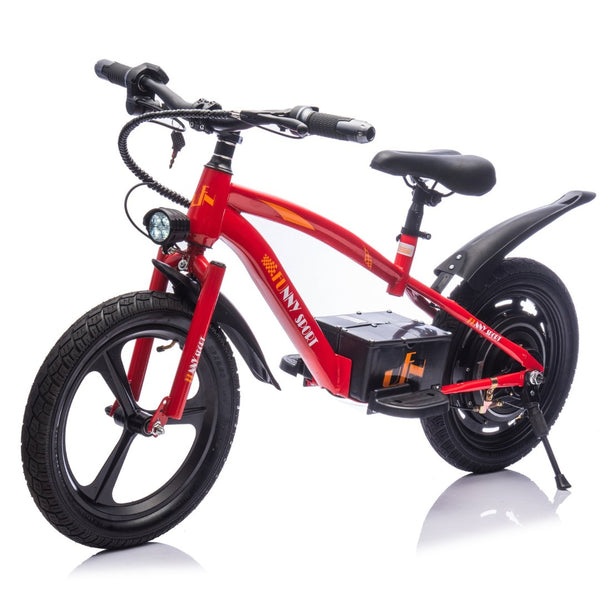 English Elm 24v Kids Electric Dirt Bike 300w Motor 16in Pneumatic Tires Adjustable Seat Ages 5 to 12 Red W1578P335446
