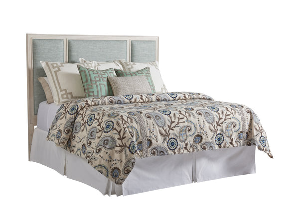 Lexington Crystal Cove Tailored Upholstered King Headboard Coastal Newport Bedroom Elegance 921-134UHB-40