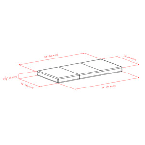 Winsome Wood Paige Bench Seat Cushion - Espresso Faux Leather For Comfort, Style & Easy Cleaning In Any Space Espresso Polyurethane 92102-winsome-wood