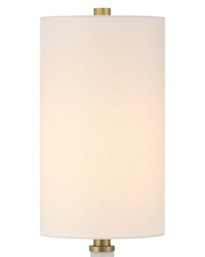 Currey & Company Munroe White Table Lamp – Elegant Art Deco Design With Marble Base & Antique Brass Finish For Any Space White Marble ,Metal 6000-1016-currey-company