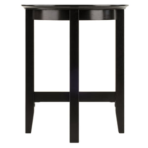 Winsome Wood Toby Round Accent End Table In Espresso - Stylish Solid Wood Design For Living Room & Bedroom Decor Espresso Solid Wood 92118-winsome-wood