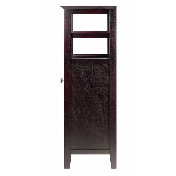 Winsome Wood Alta Wine Cabinet In Espresso Finish – Elegant Storage For Bottles & Glasses With Modern Design Espresso Solid ,Composite Wood 92119-winsome-wood