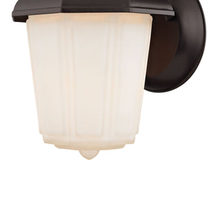 Thomas Lighting Cotswold Traditional Lantern Outdoor Wall Sconce with Tiered Glass and Powder Coat Finish Bronze 6 W x 7 D x 9 H 9211EW/75