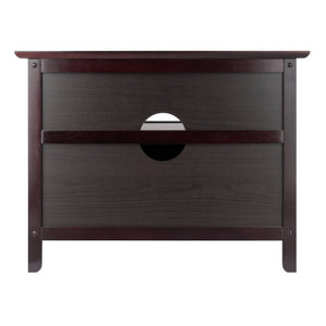 Winsome Wood Zara Tv & Media Stand In Espresso - Sleek, Stylish Storage For Up To 32" Tvs & Media Accessories Espresso Solid ,Composite Wood 92125-winsome-wood