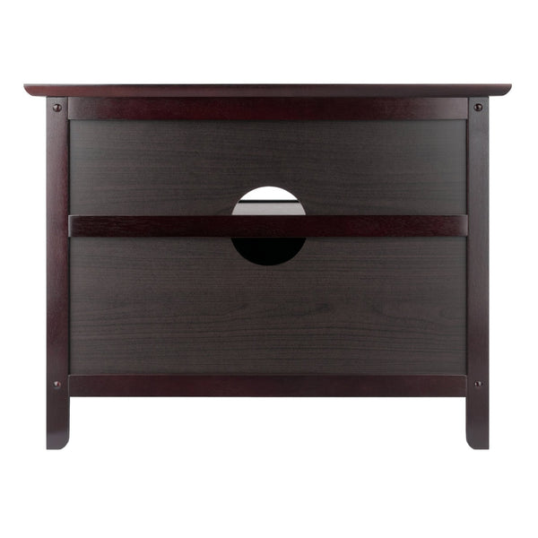 Winsome Wood Zara Tv & Media Stand In Espresso - Sleek, Stylish Storage For Up To 32" Tvs & Media Accessories Espresso Solid ,Composite Wood 92125-winsome-wood