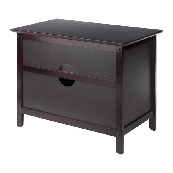 Winsome Wood Zara Tv & Media Stand In Espresso - Sleek, Stylish Storage For Up To 32" Tvs & Media Accessories Espresso Solid ,Composite Wood 92125-winsome-wood