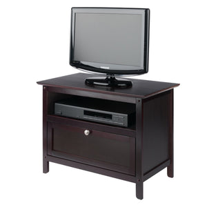 Winsome Wood Zara Tv & Media Stand In Espresso - Sleek, Stylish Storage For Up To 32" Tvs & Media Accessories Espresso Solid ,Composite Wood 92125-winsome-wood