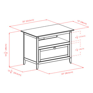Winsome Wood Zara Tv & Media Stand In Espresso - Sleek, Stylish Storage For Up To 32" Tvs & Media Accessories Espresso Solid ,Composite Wood 92125-winsome-wood