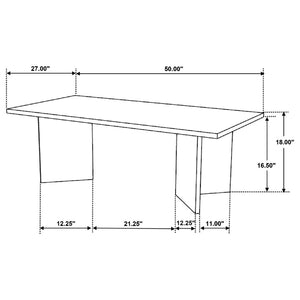 English Elm Neskowin Solid Mango Wood Living Room Coffee and End Table Set with Geometric Panels B062S01397
