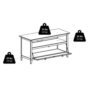 Winsome Wood Zuri Tv & Media Stand In Espresso – Sleek Design For 42" Tvs With Ample Storage & Wire Management Espresso Solid ,Composite Wood 92136-winsome-wood