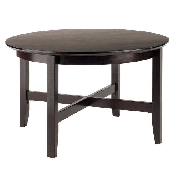 Winsome Wood Toby Round Coffee Table – Elegant Espresso Finish, Sturdy Solid Wood, Perfect For Living Room Decor! Espresso Solid Wood 92143-winsome-wood