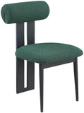 Dario Green Boucle Fabric Dining Chair 921Green-C Meridian Furniture