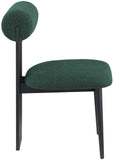 Dario Green Boucle Fabric Dining Chair 921Green-C Meridian Furniture