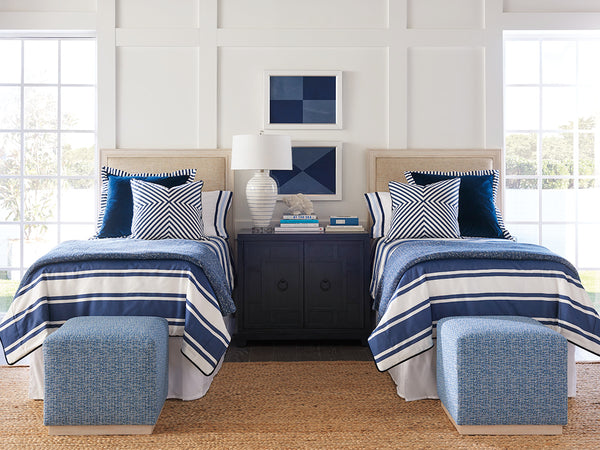 Lexington Barclay Butera Crystal Cove Upholstered Headboard - Coastal-inspired Comfort With Elegant Design For Your Bedroom Sailcloth  921-131hb