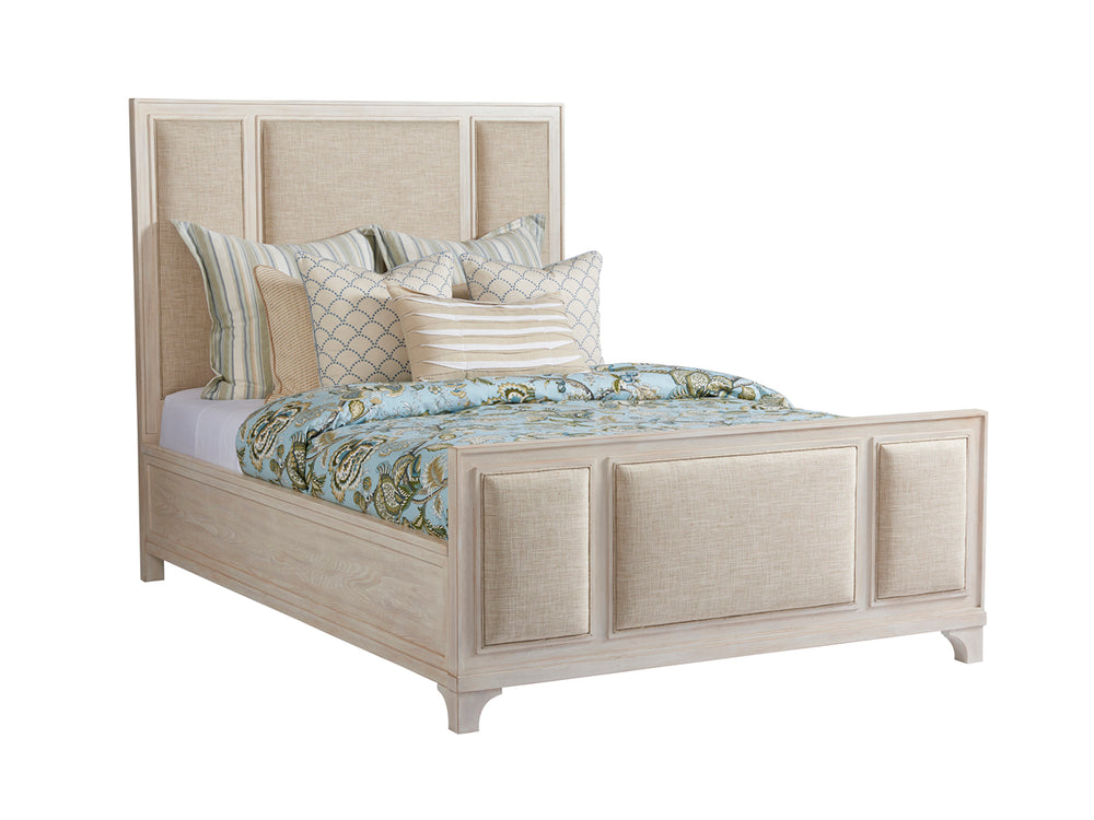 Lexington Barclay Butera Crystal Cove Upholstered Panel Bed - Coastal Elegance With Sophisticated Design For Your Bedroom Retreat Sailcloth  921-135c