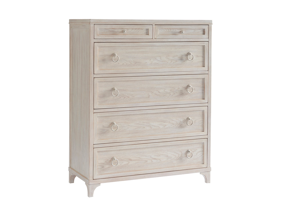 Lexington Barclay Butera Goldenrod Chest - Elegant 6-drawer Storage Solution With Coastal Charm And Sophisticated Style Sailcloth  921-307
