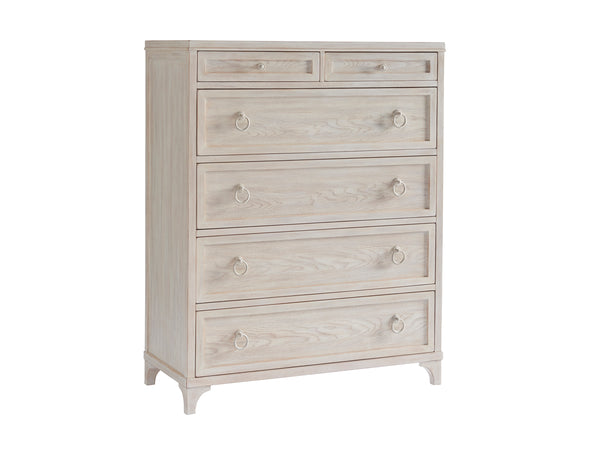 Lexington Barclay Butera Goldenrod Chest - Elegant 6-drawer Storage Solution With Coastal Charm And Sophisticated Style Sailcloth  921-307