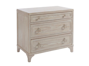 Lexington Barclay Butera Cliff Nightstand: Coastal-inspired Elegance With 3 Self-closing Drawers For Stylish Bedside Storage Sailcloth  921-621