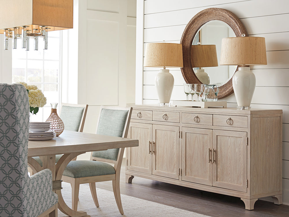Lexington Barclay Butera Bayside Buffet: Elevate Your Dining Space With Coastal-inspired Storage And Chic Design Elements Sailcloth  921-852