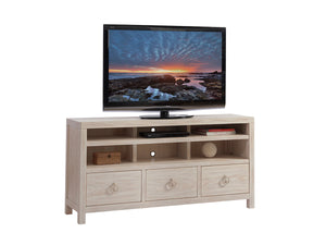 Lexington Barclay Butera Promontory Media Console - Coastal-inspired Elegance With Ample Storage And Stylish Design Features Sailcloth  921-907