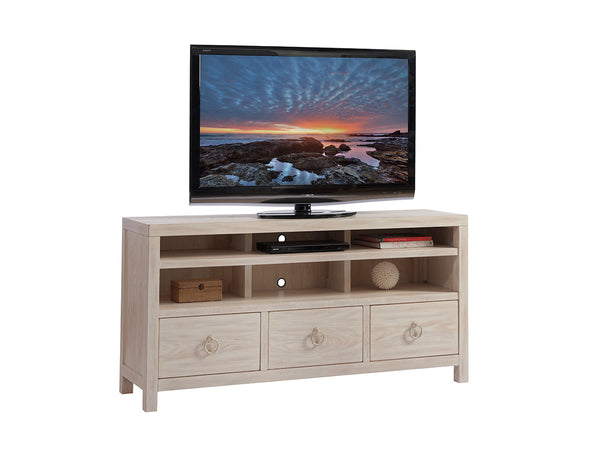Lexington Barclay Butera Promontory Media Console - Coastal-inspired Elegance With Ample Storage And Stylish Design Features Sailcloth  921-907