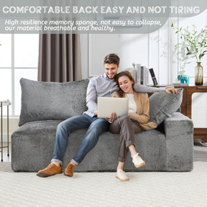 English Elm United Two-Person Sofa - Soft Chenille Upholstery, Versatile Comfort For Lounging & Work Spaces W1568P222615-GIGA