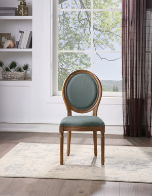 OSP Home Furnishings Lillian Oval Back Chair Klein Sea