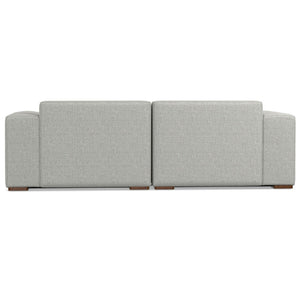 English Elm Rex 2-Seater Sofa & Ottoman Set - Eco-Friendly, Modern Comfort In Pale Gray Performance Fabric B136P199197-GIGA