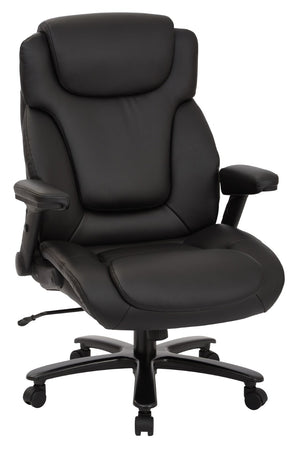 OSP Home Furnishings Big and Tall Executive Chair with Lumbar Support Bonded Leather High Back Office Seating 39200